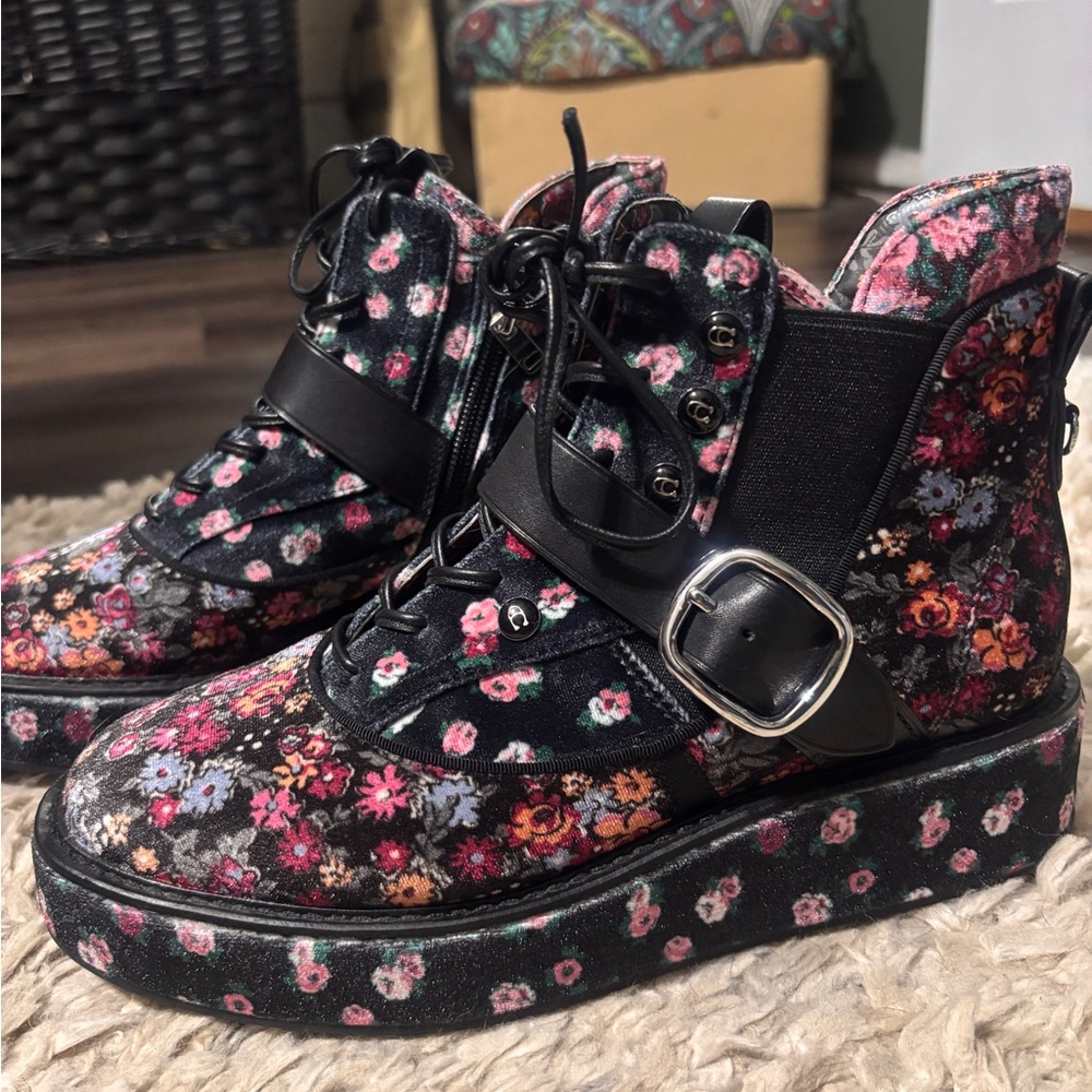 Coach X Tabitha Simmons Floral Boots